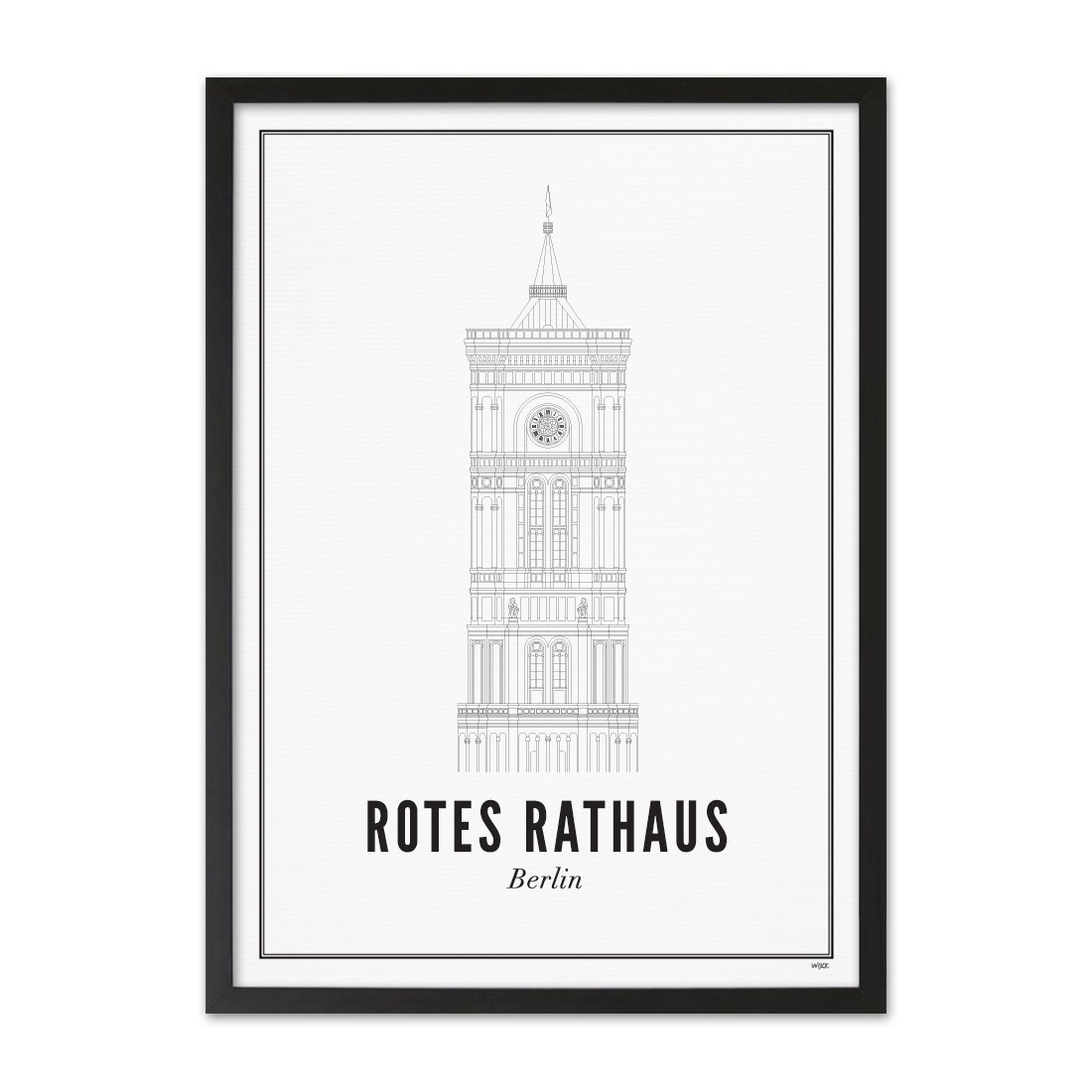 Affiches de Berlin - Rotes Rathaus | WIJCK.